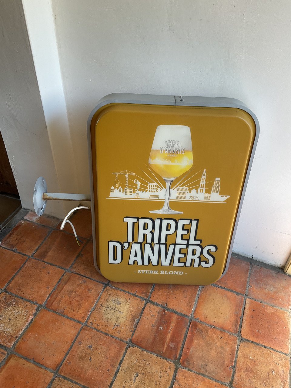 Lichtreclame Triple d’Anvers bier