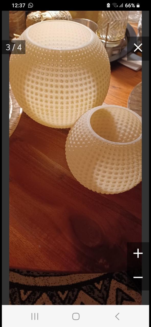 2Windlichten van glas