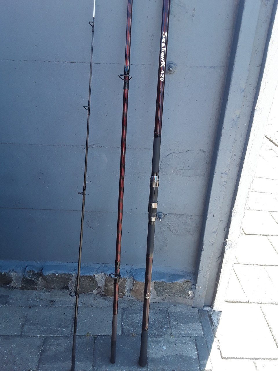 Te koop een mooie zeehengel en molen