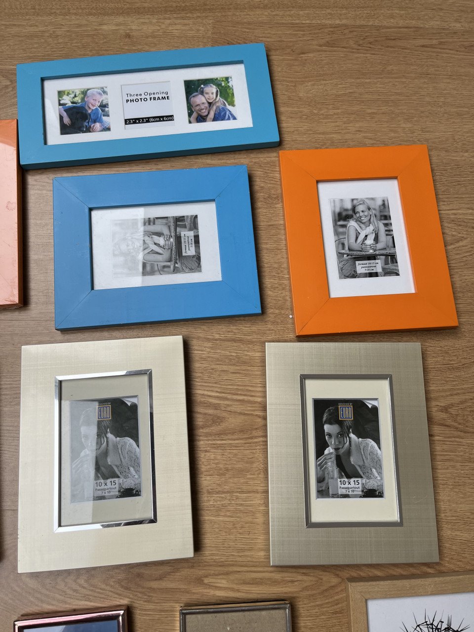 14 maal fotolijst, verschillende afmetingen