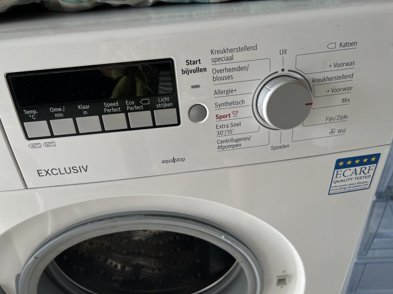 Bosch A+++ klasse Wasmachine 8 kg. 1400 rpm. Als nieuw weinig gebruikt