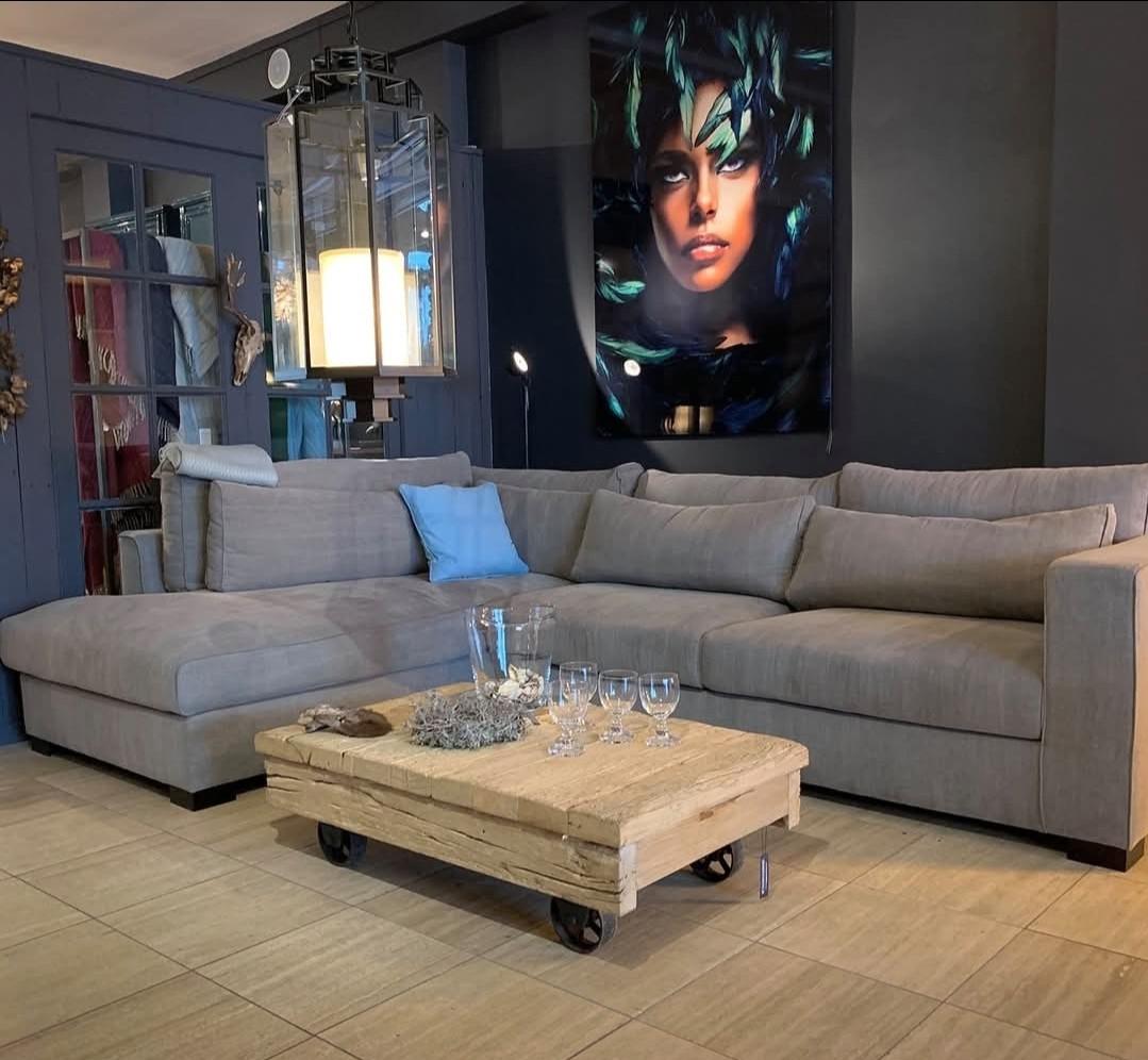 Nette hoekbank Sofie 3 zits + loungegedeelte