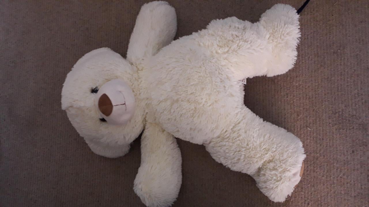 Knuffelbeer groot wit