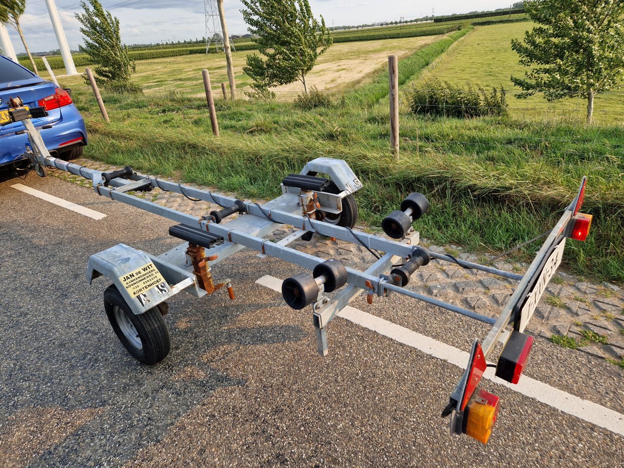 Boottrailer Atlas trailer met 750 kg Knott as 4.50 meter