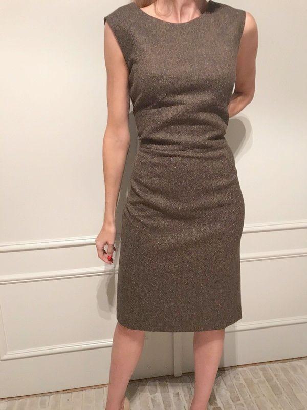 RENA LANGE: Nieuw licht camel tweed blazer maat 42 € 1.420,–