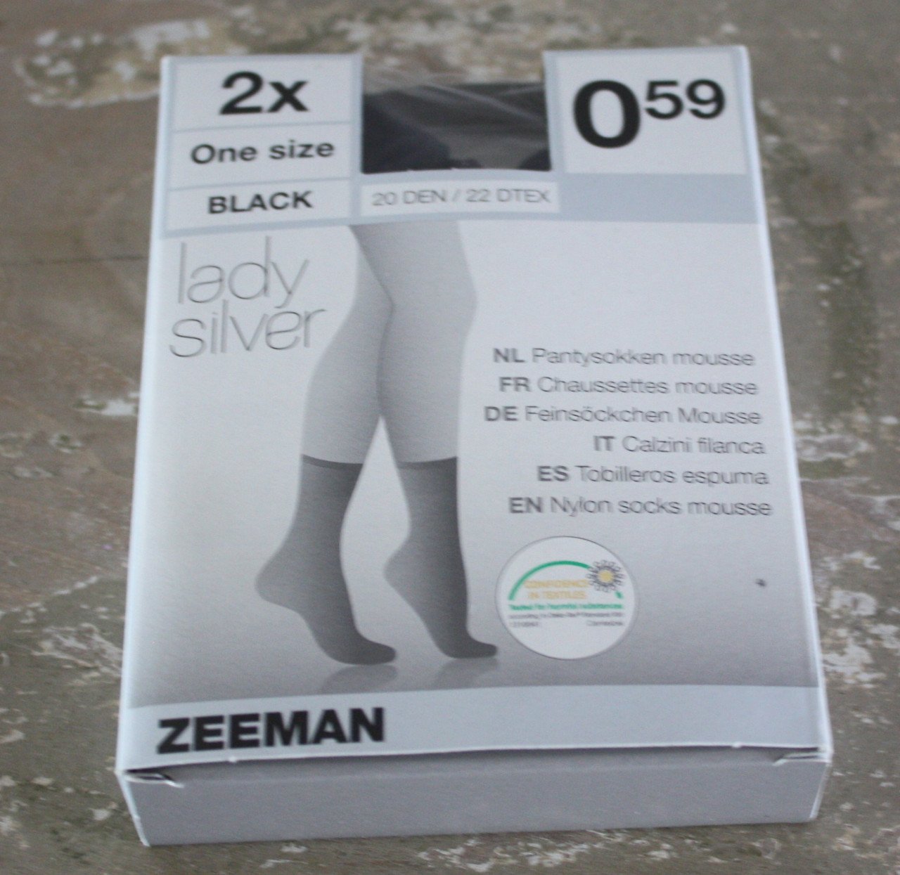 Nieuw in verpakking panty kous cafe maat 38