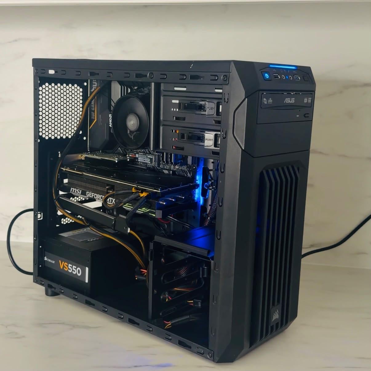 Gaming pc - Ryzen 5600X - RTX 2080Super - Samsung 1000GB SSD - WiFi - 16 GB