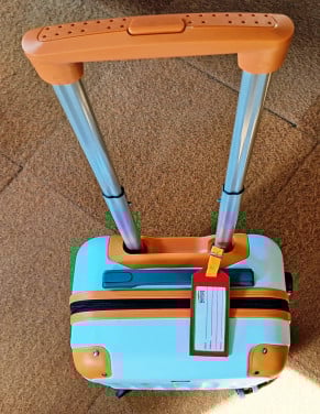 Nieuwe hippe compacte rolkoffer met zwenkwieltjes en slot