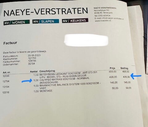 Calypso matras 90x210 cm als nieuw