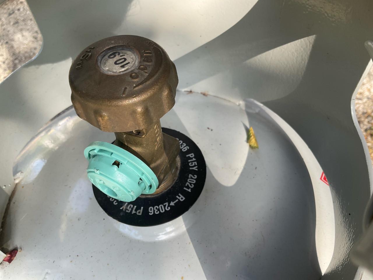 Volle verzegelde antargaz gasfles