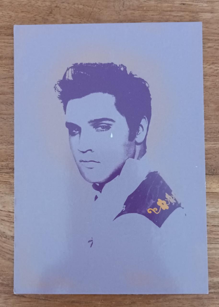Elvis Presley fotokaarten en een grote sticker