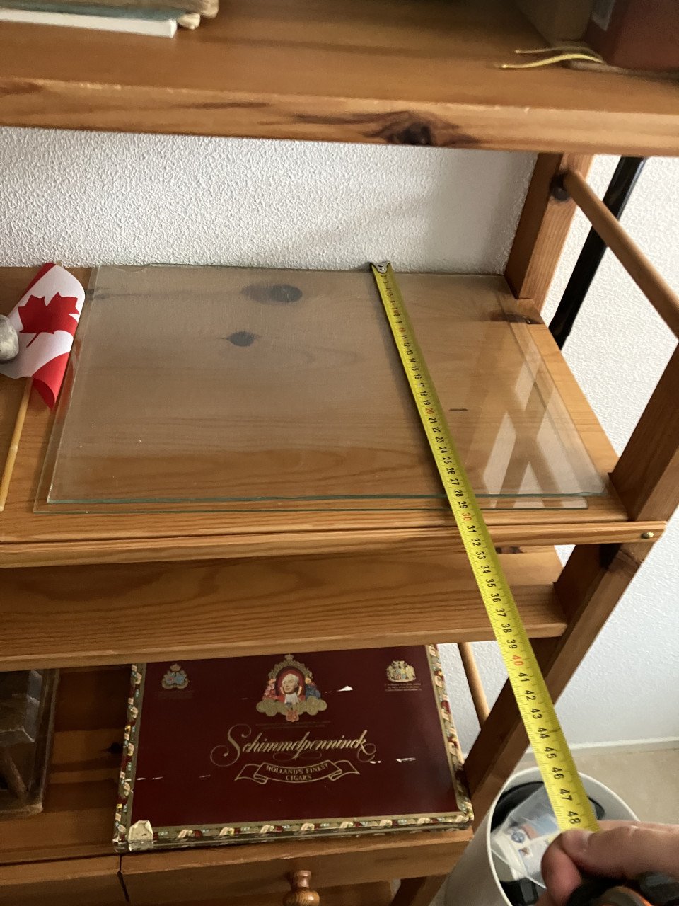 Houten opbergrek