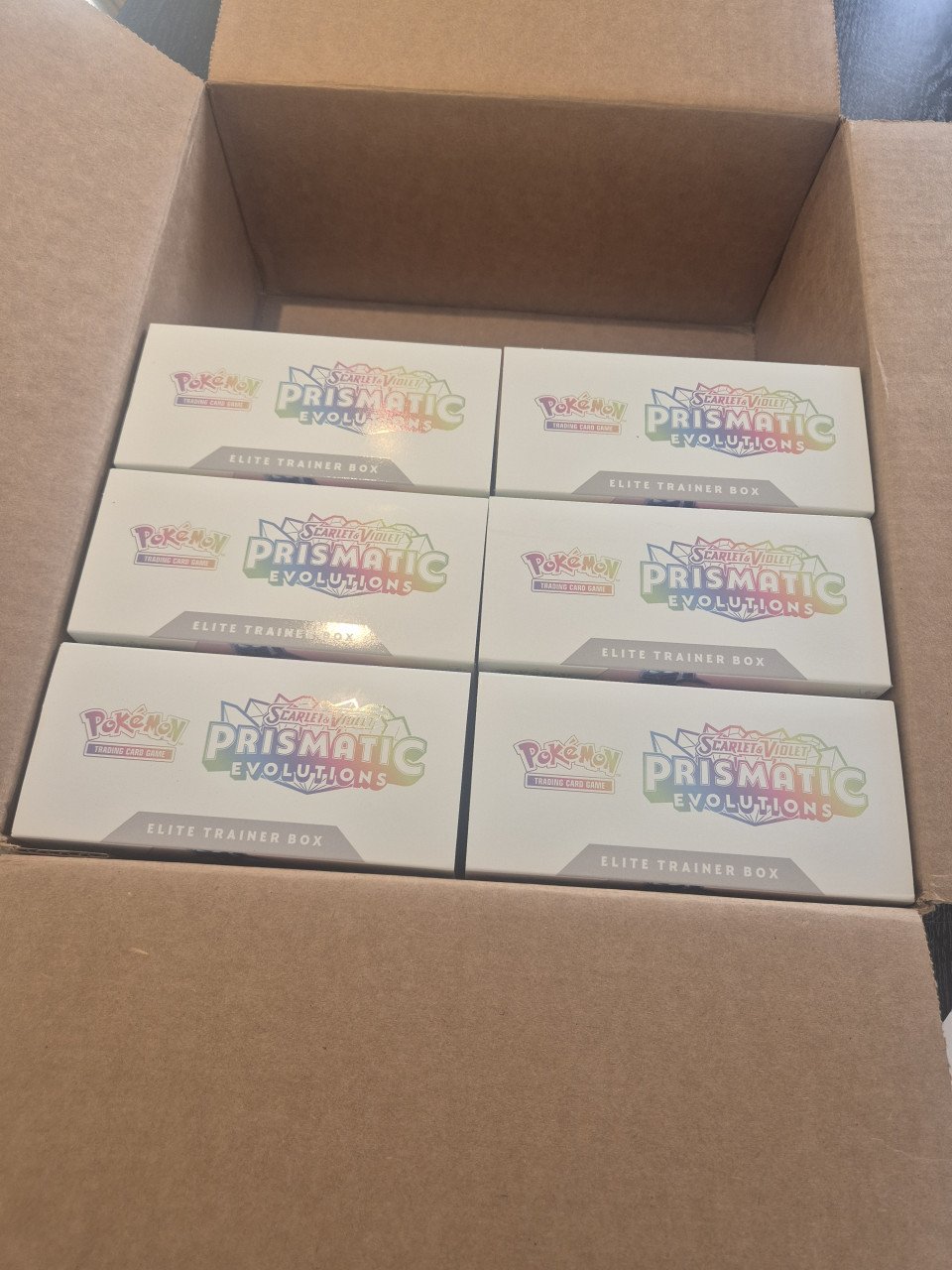 Pokemon 6x Prismatic Evolutions ETB - Zonder Packs & Promo