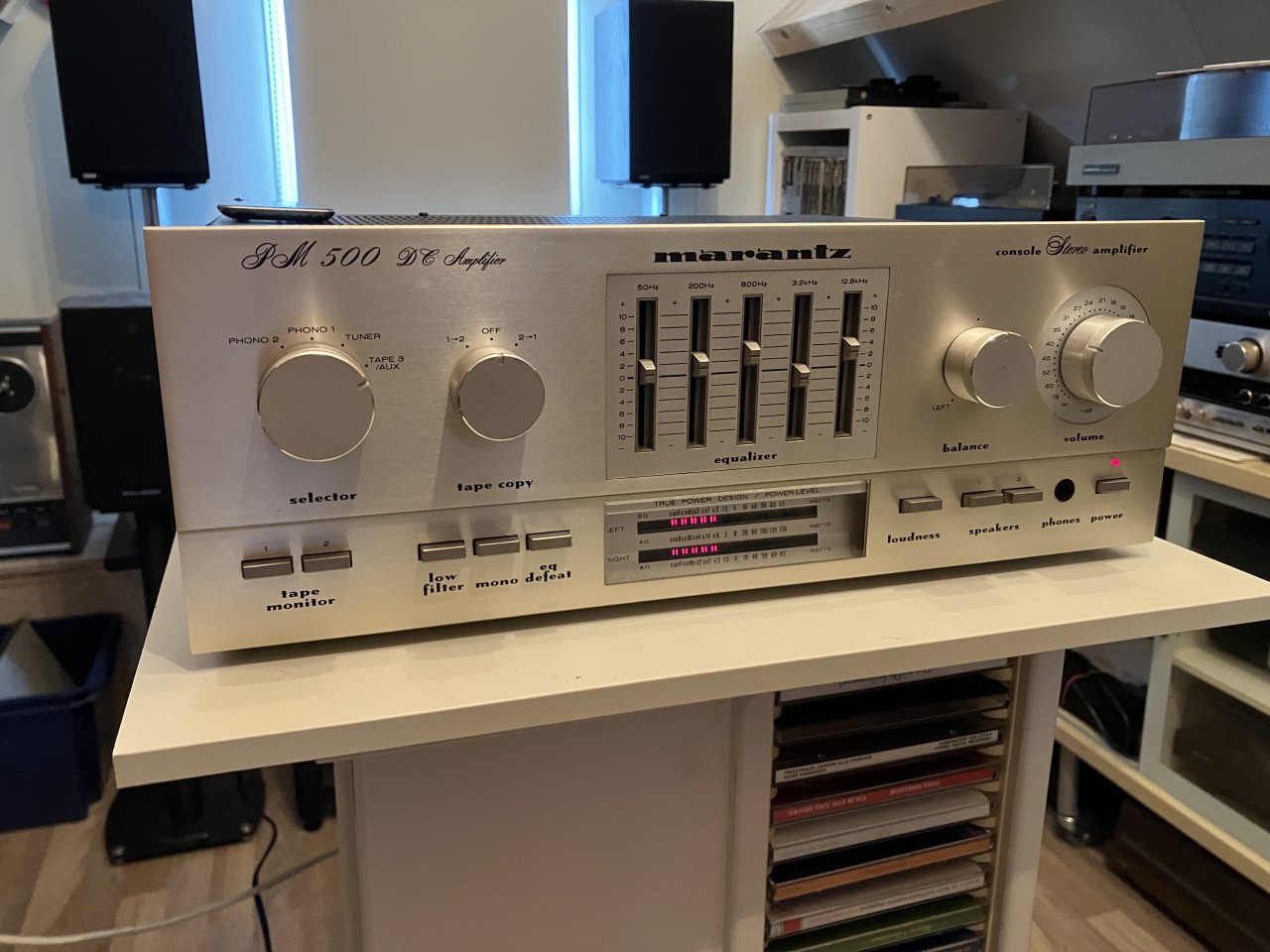 Marantz PM 500 DC vintage versterker  met equalizer geserviced en garantie