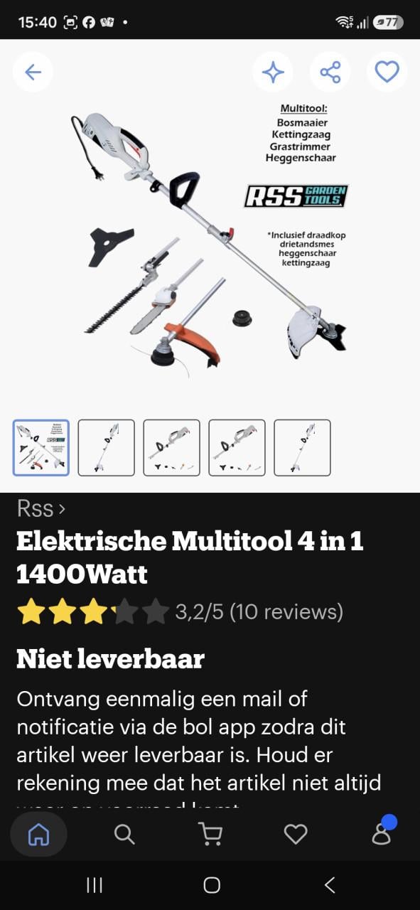 Electrische multitool 4in1