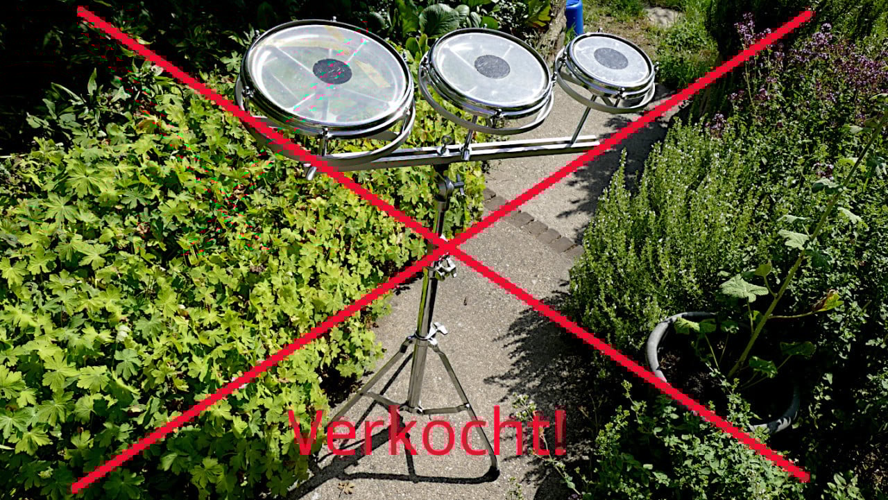Rototoms, set van 3; Vintage, Pearl Dynamex; gereserveerd voor Neno