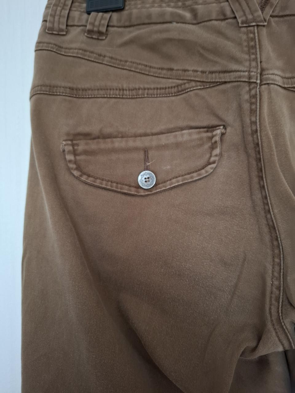 Didi broek met leuke details. Bruin. Maat 44. Gedragen.