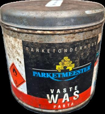 Gevraagd / gezocht ouderwetse vaste boenwas / was / vloerwas. Geel