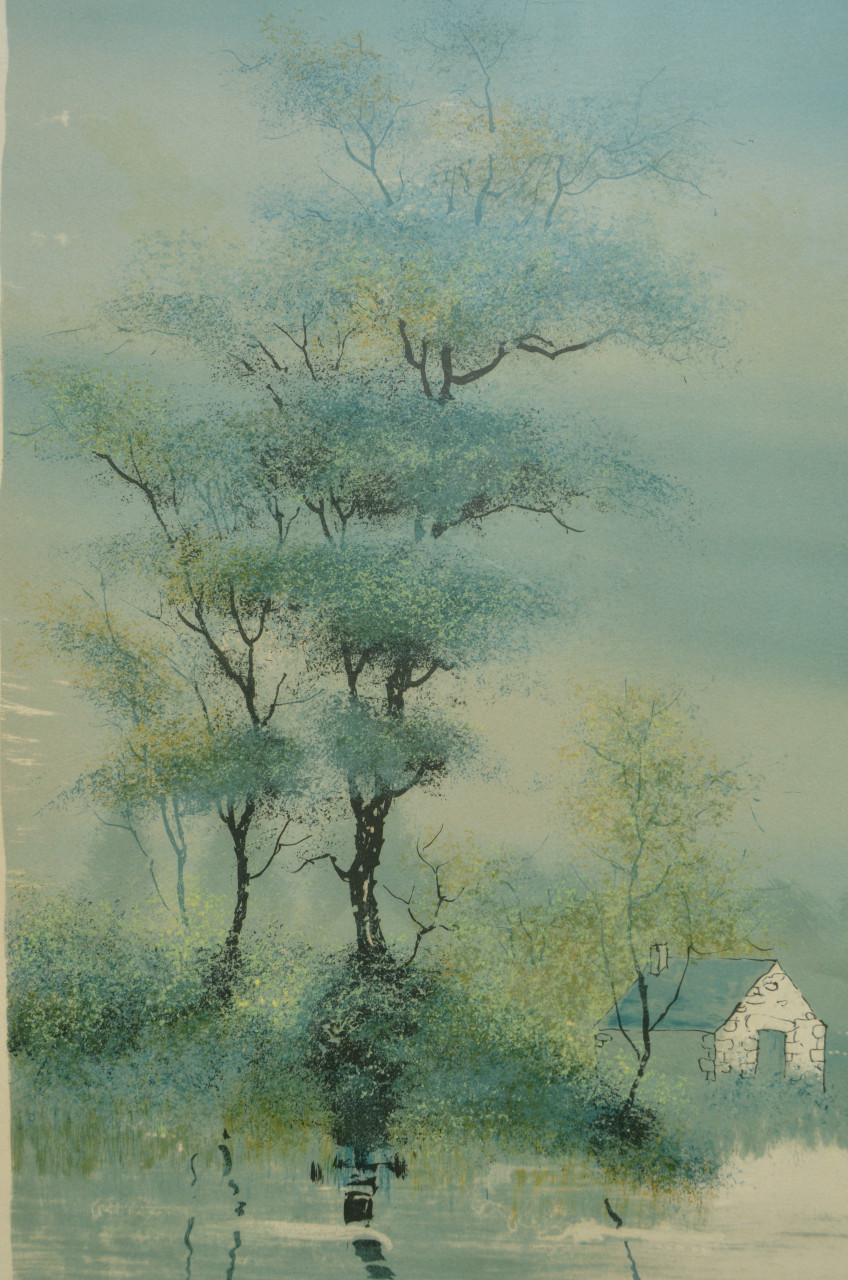Mooie grote litho/zeefdruk Bernard Charay