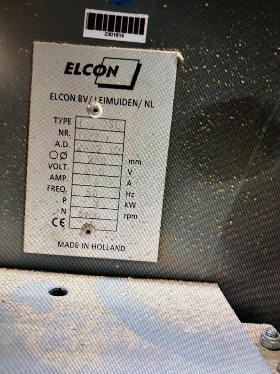 Verticale platenzaag Elcon 185