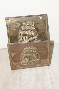 Messing brieven houder