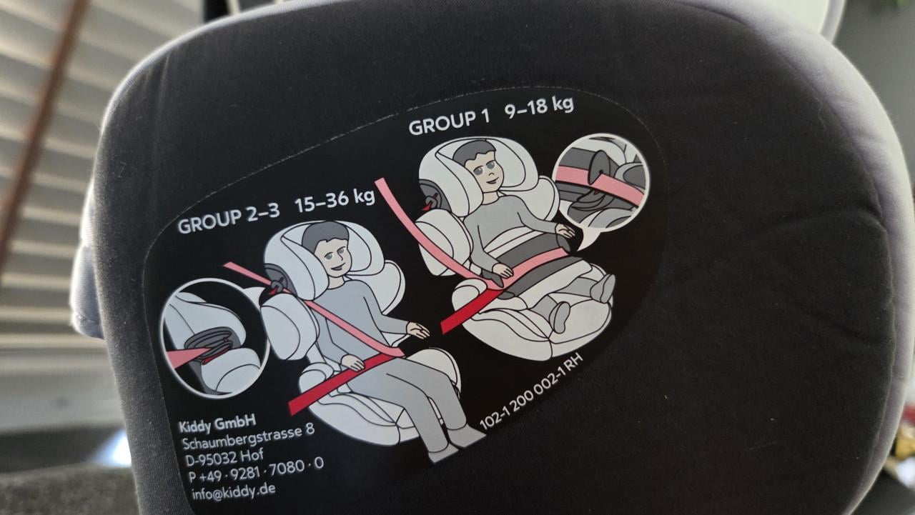 Isofix autostoeltjes van 9 tot 36 kilo.