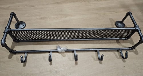 Metalen industriële kapstok 40x100 cm