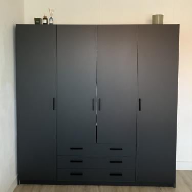 Kledingkast-Bed-Ladenkast-Wasmachine-Eethoek-Zithoek