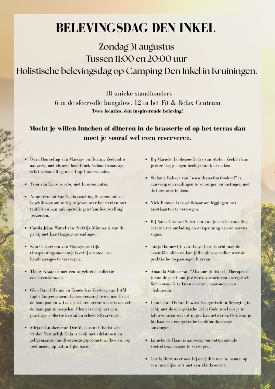 Belevingsdag Den Inkel