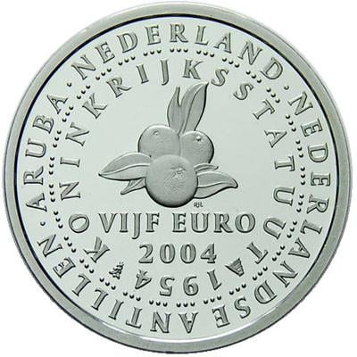 Nederland 10 Stuks Zilveren 5 Euro 2004 Koninkrijksmunt