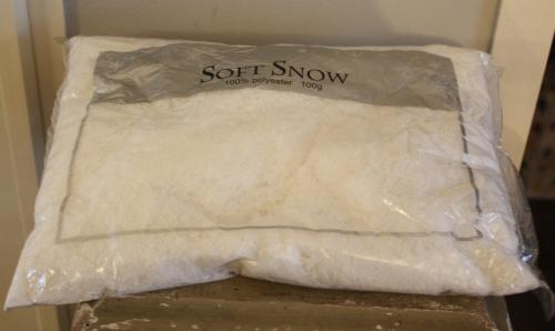 Nieuwe zak met witte sneeuw