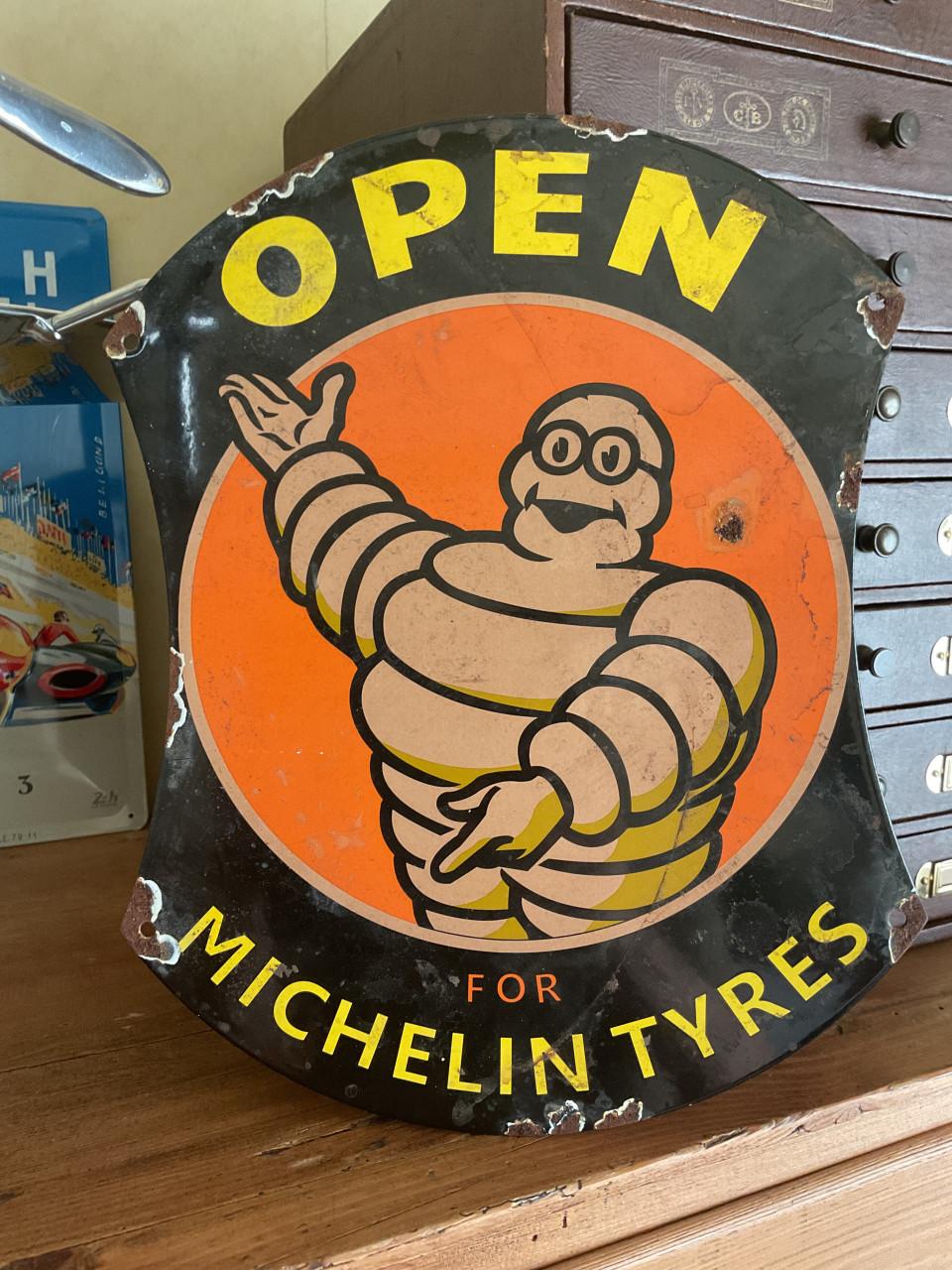 Emaille reclamebord Michelin