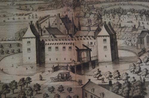 Kopergravure 'De heerlycheyt van Cruningen' Smallegange 1696