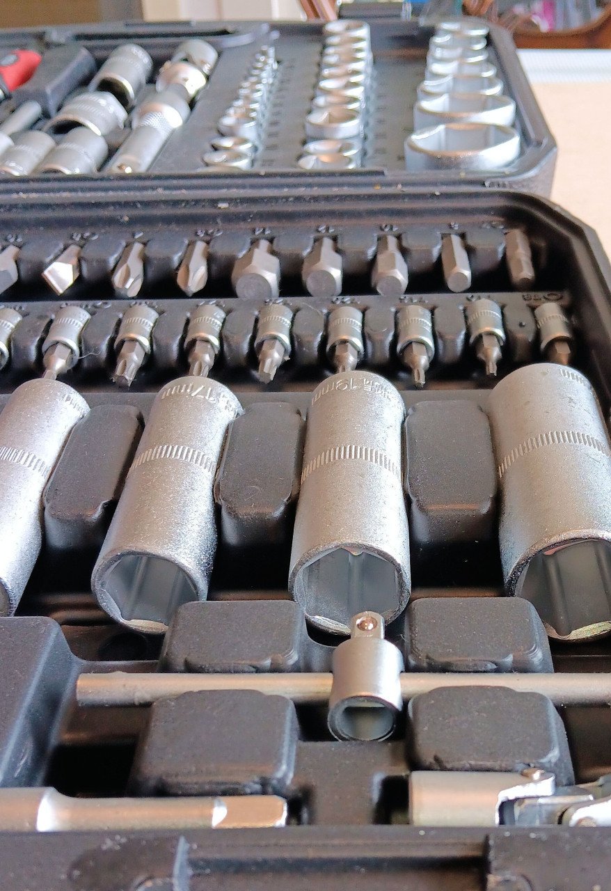 Dopsleutelset 108 delen