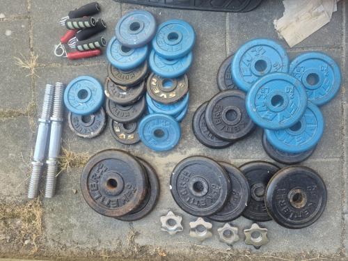 Complete Gietijzeren Halterset 50 kg – Kettler/Sven (incl. Accessoires)