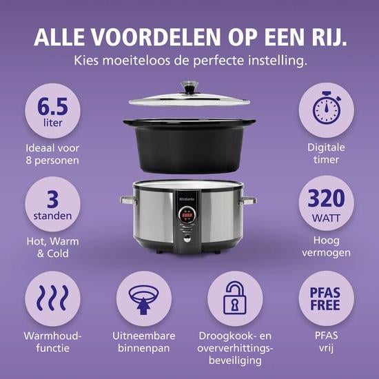 Brabantia slowcooker als nieuw