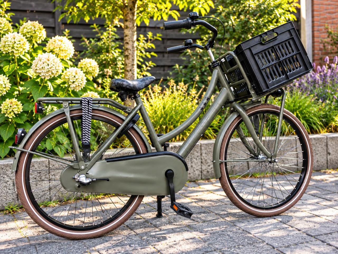 🚲 Cortina U4 Transportfiets – 24 inch – 3 versnellingen – 2 nieuwe banden