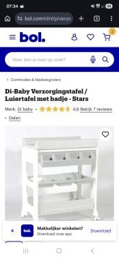 Baby bad en verschoontafel