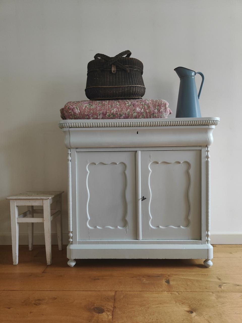 Mooie brocante Biedermeier kast