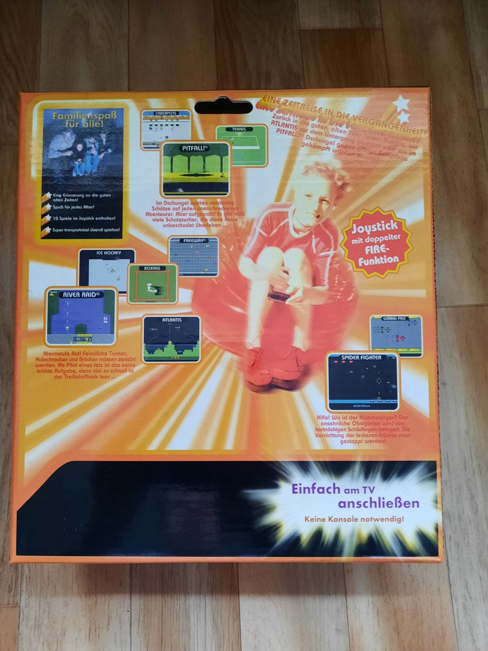 Vinage activision  Joystick voor op de tv  met 10 orgineele atari 2600 game