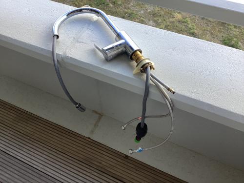 Luxe grohe kraan met flexibele uitloop