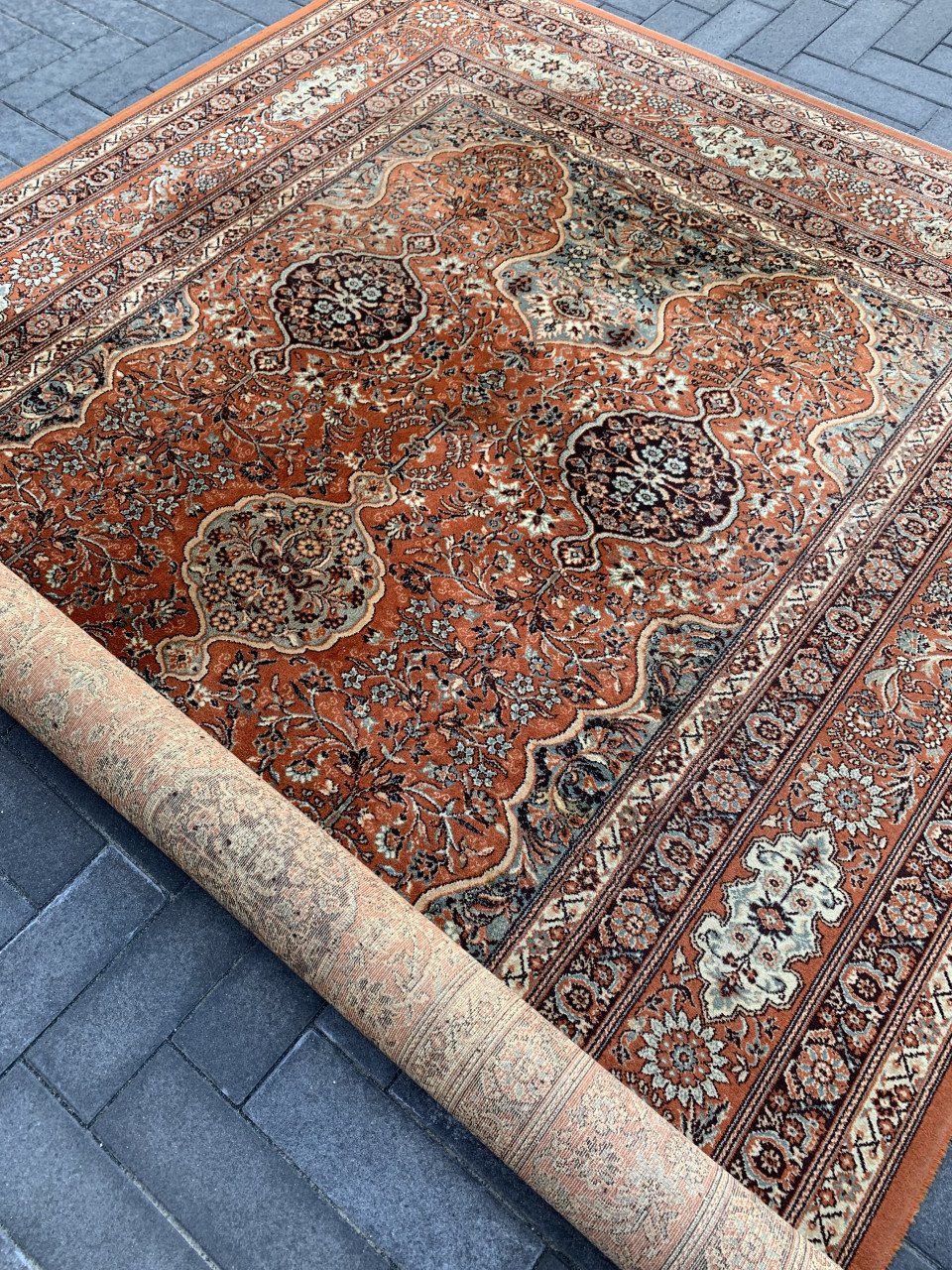 🍂Mooi Sfeervol Vintage Vloerkleed in Warme Herfstkleuren🍂