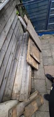 Schutting planken.