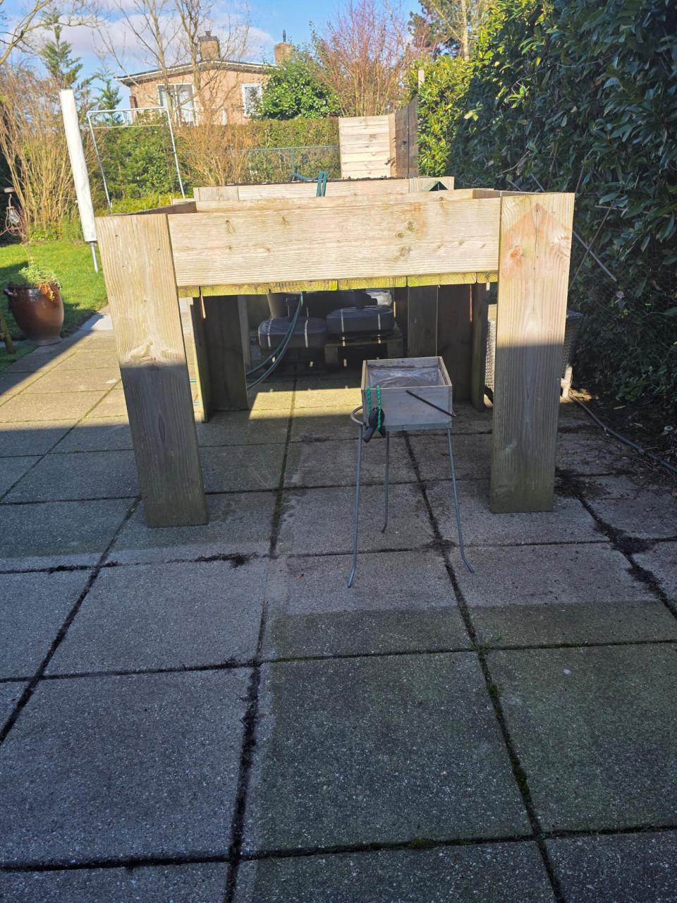 Moestuinbak 120x120 H95