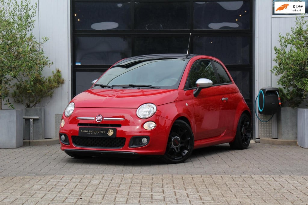 Fiat 500 1.2 500s - leder/alcantara - sport - h&r - aux/usb - nieuwe koppel
