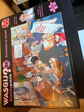 2 Wasgij puzzels, 1000 stukjes compleet