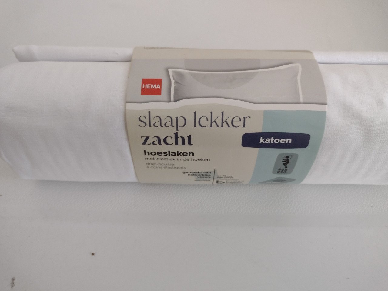 Hoeslaken 90 x 220 cm