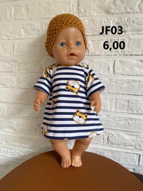 Poppenkleertjes baby born. Jurkje. Opbrengst KiKa.