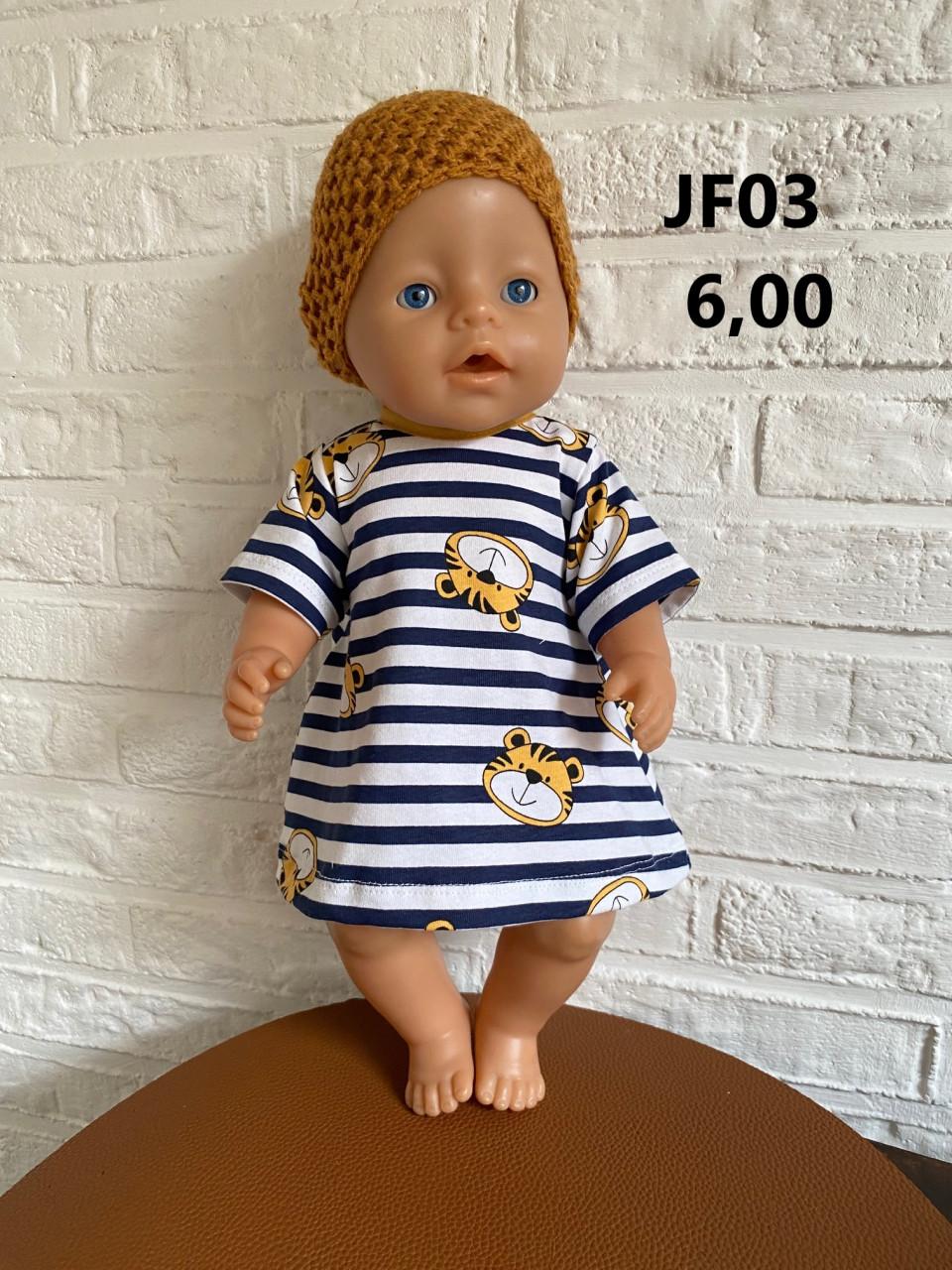 Poppenkleertjes baby born. Jurkje. Opbrengst KiKa.