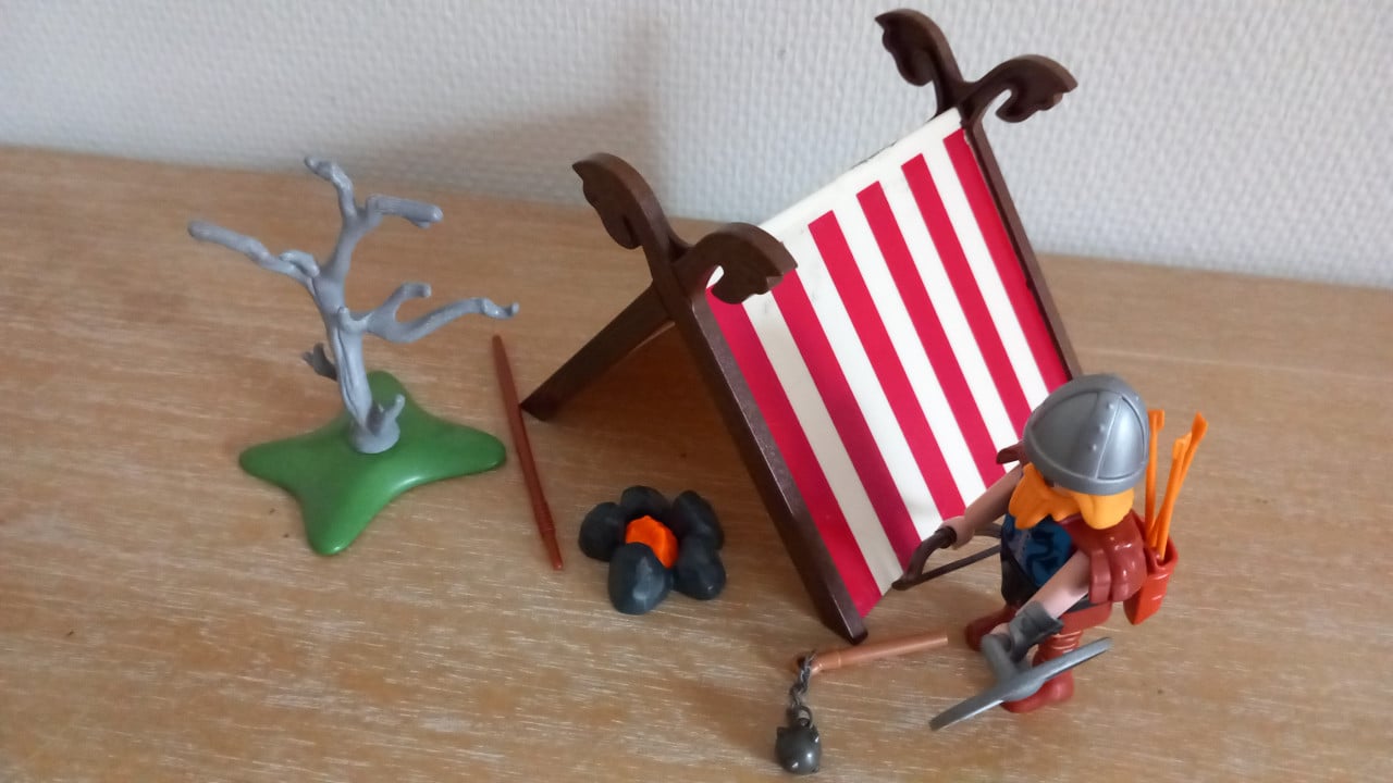 Playmobil viking bij vikingtent